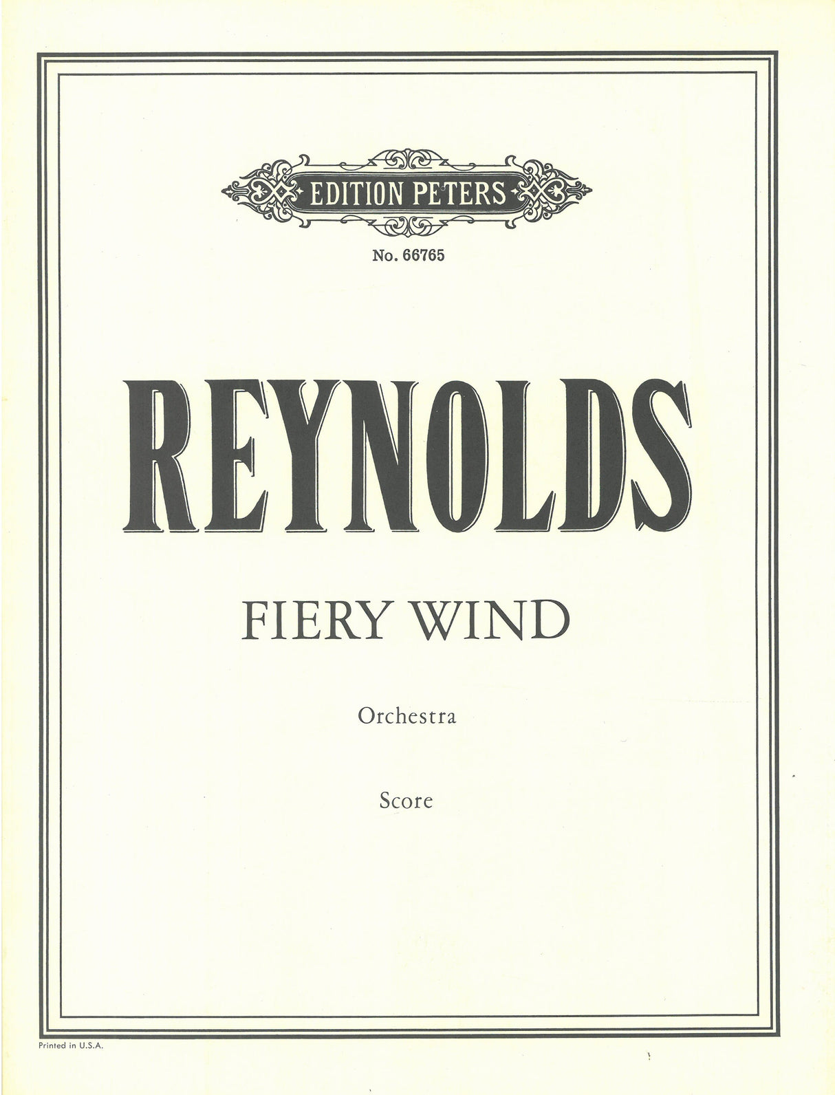 Reynolds: Fiery Wind