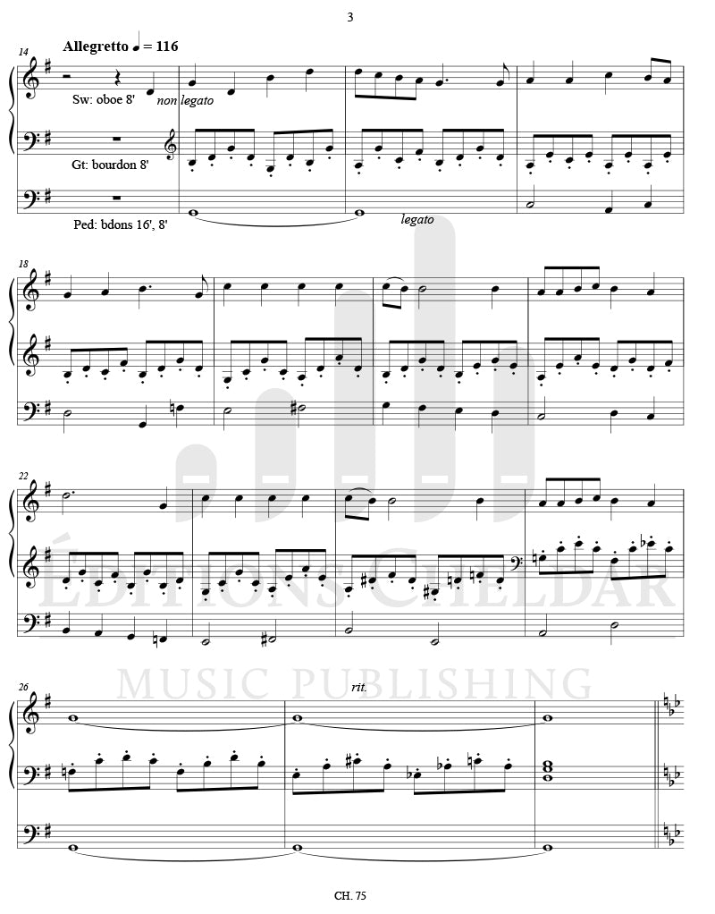 Bédard: Variations on "St. Benedict"