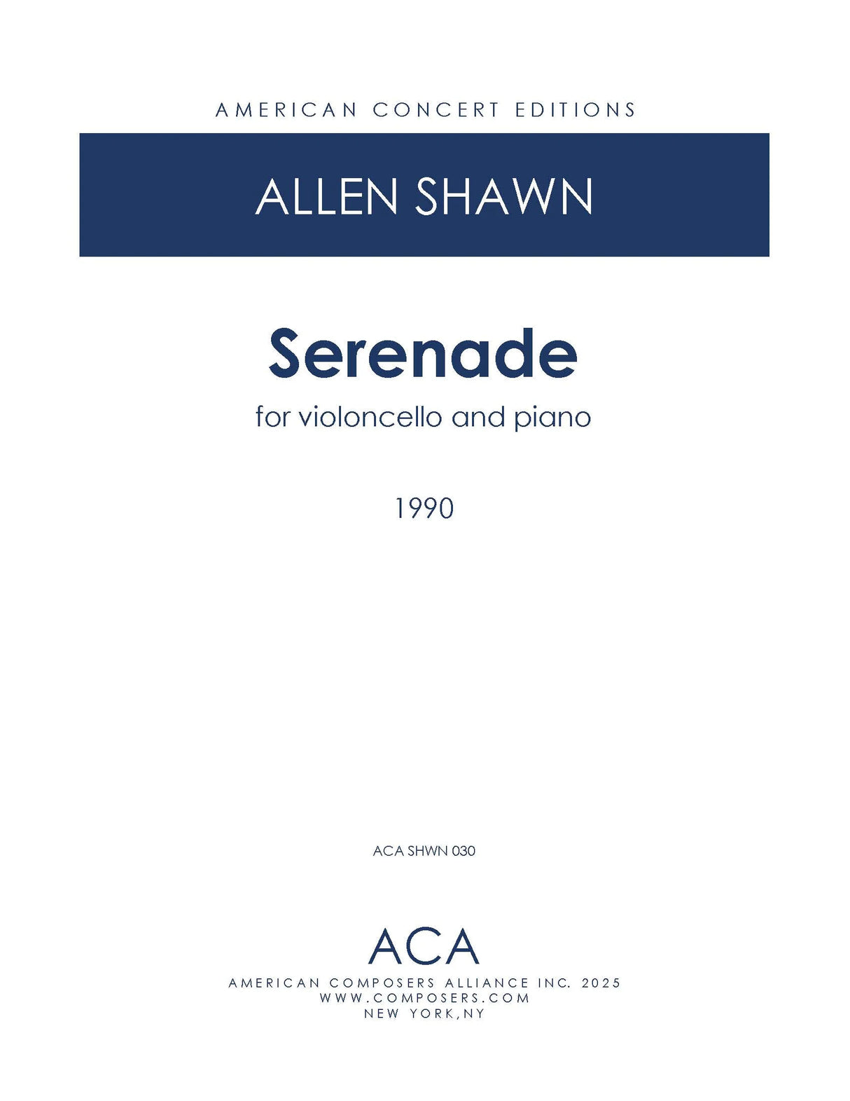 Shawn: Serenade