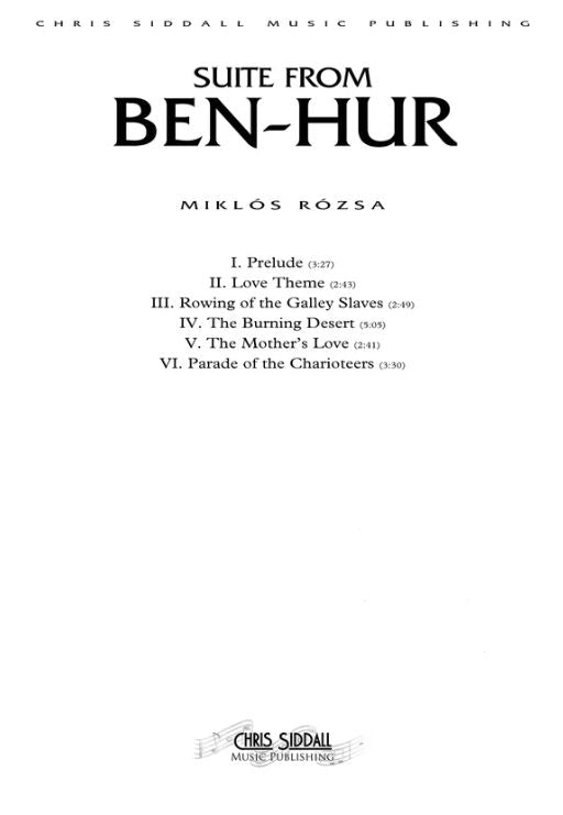 Rózsa: Suite from Ben-Hur
