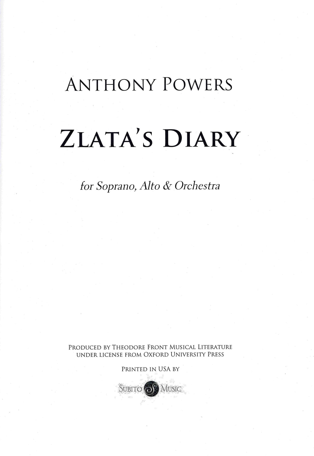 Powers: Zlata's Diary