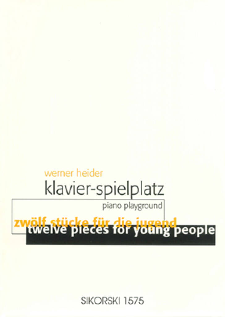 Heider: 12 Piano Pieces for Young People