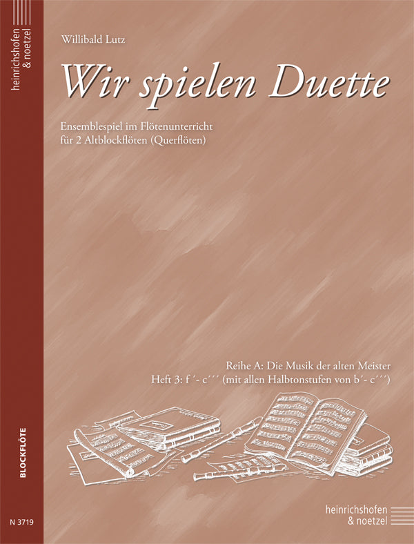 We Play Duets - Series A - Volume 3 for AA Recorders