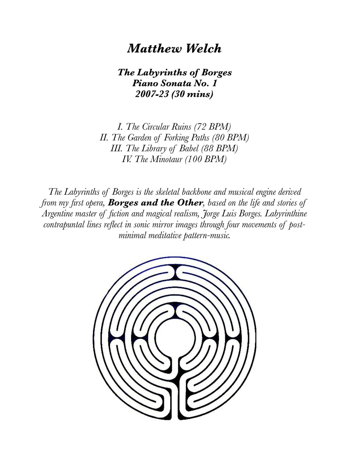 Welch: The Labyrinth of Borges