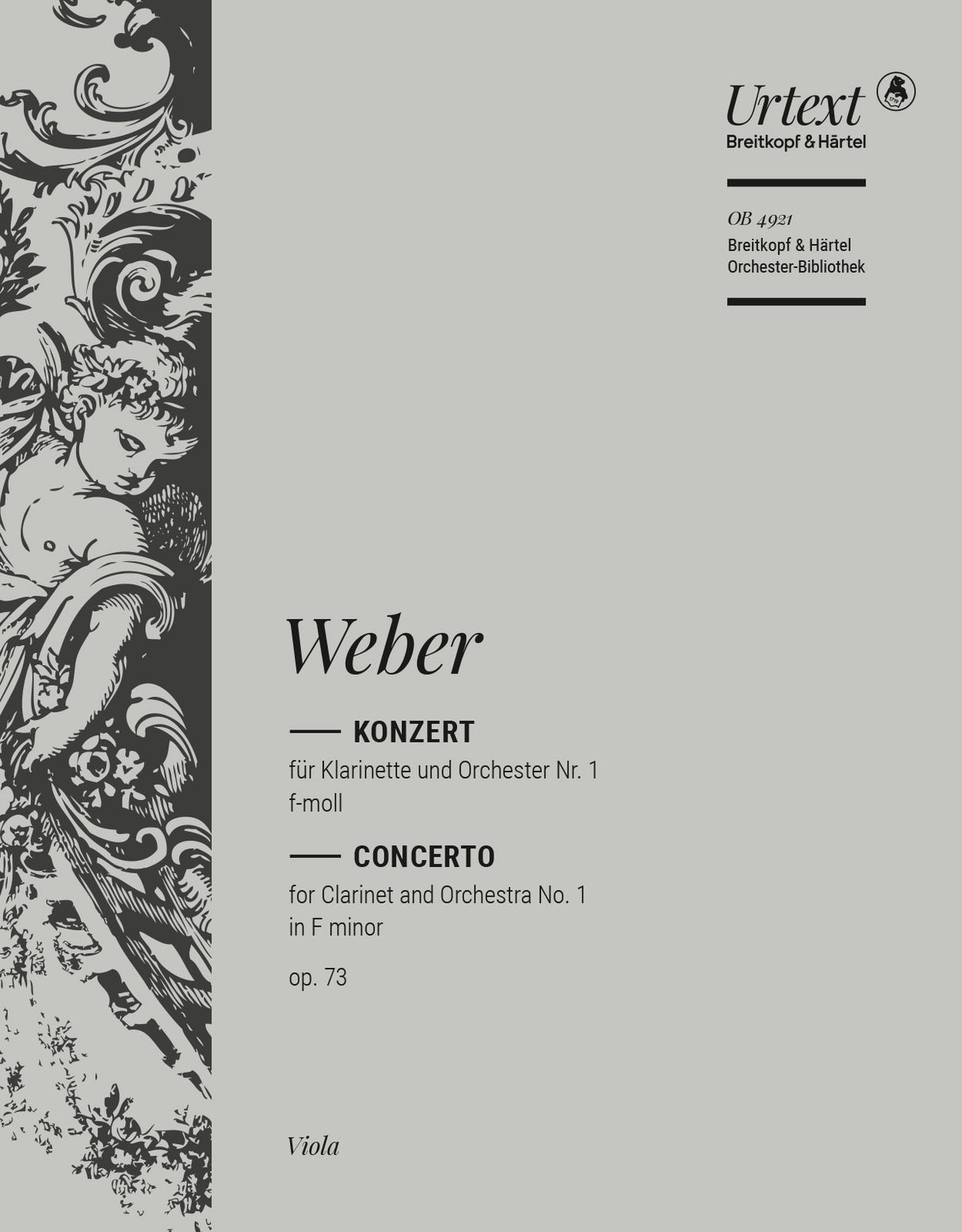 Weber: Clarinet Concerto No. 1 in F Minor, Op. 73