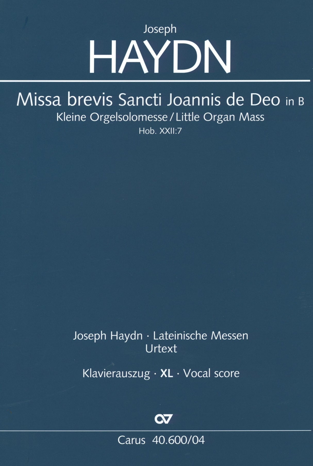 Haydn: Missa brevis Sancti Joannis de Deo, Hob. XXII:7