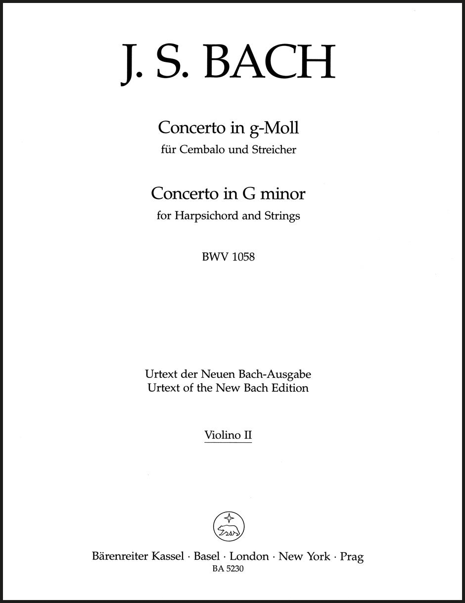 Bach: Harpsichord Concerto No. 7 in G Minor, BWV 1058