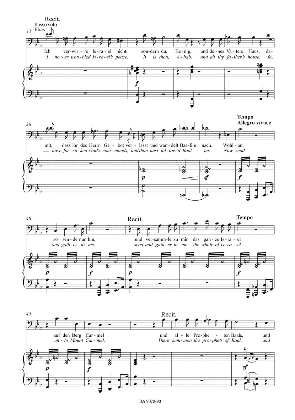 Mendelssohn: Elijah, MWV A 25, Op. 70