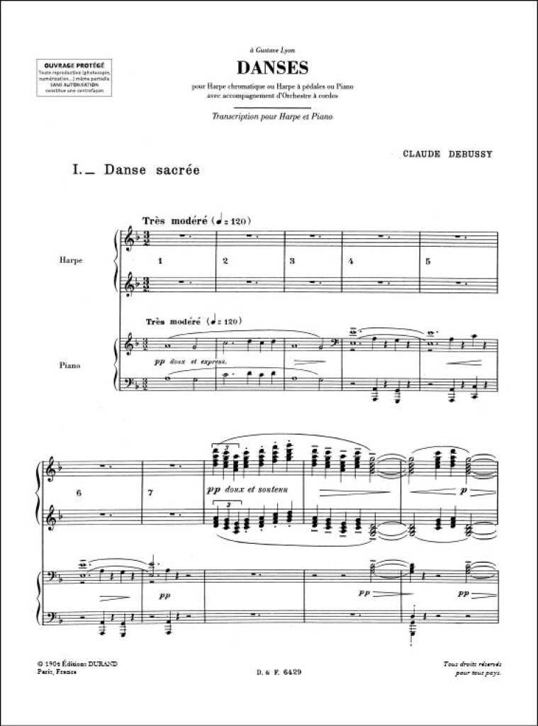 Debussy: Danses for Harp and String Orchestra