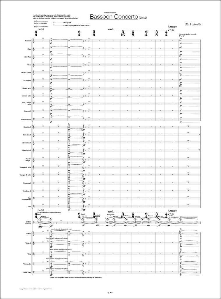 Fujikura: Bassoon Concerto