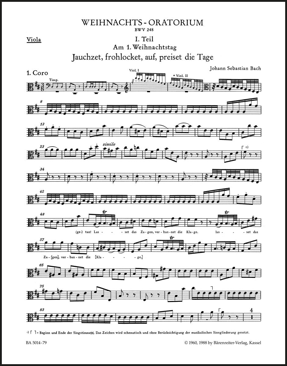 Bach: Christmas Oratorio, BWV 248