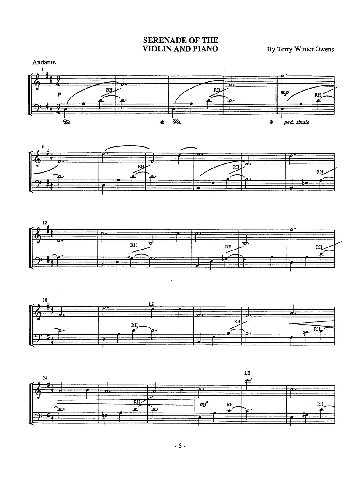 T.W. Owens: Serenades of the Instruments