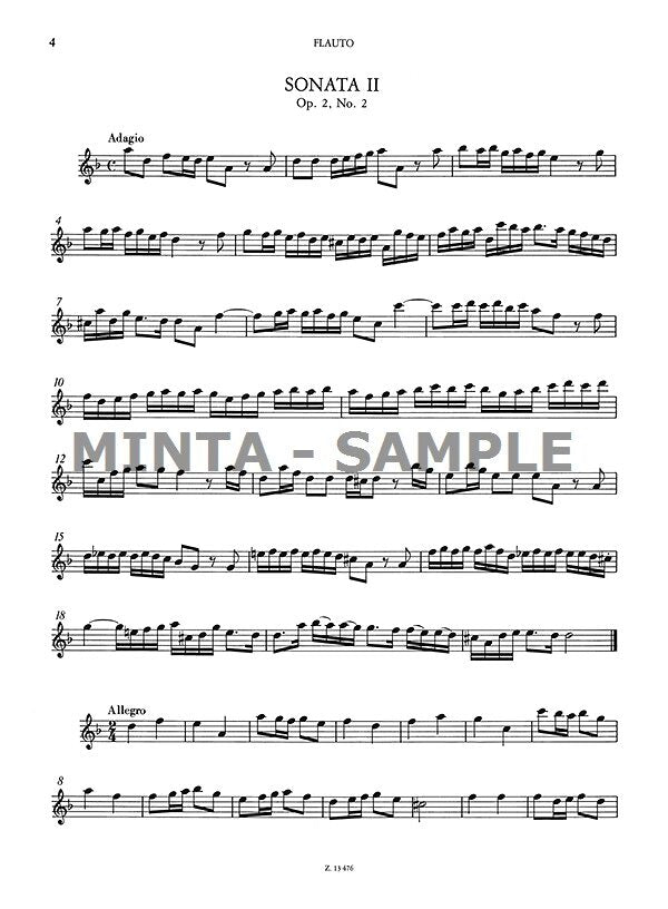 B. Marcello: 12 Flute Sonatas, Op. 2 - Volume 1