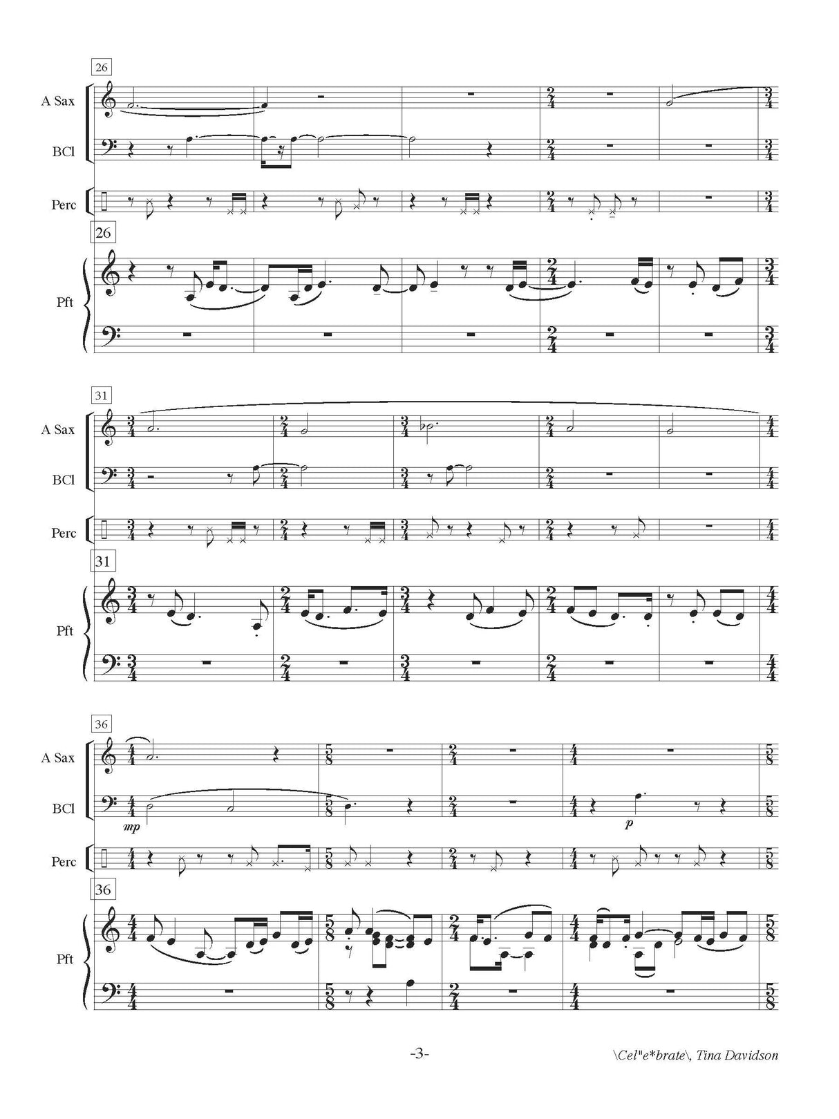 Davidson: \Cel"e*brate\