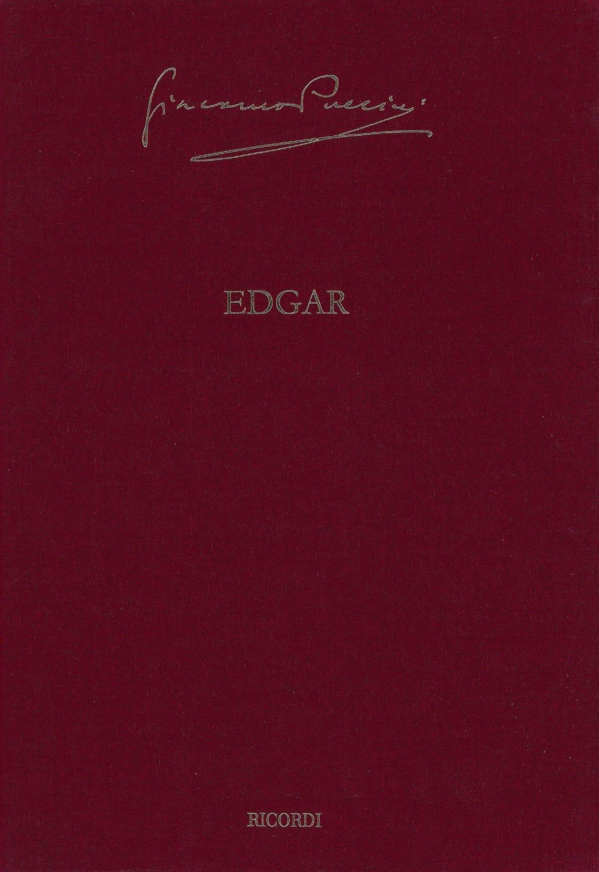 Puccini: Edgar (1891 Version)