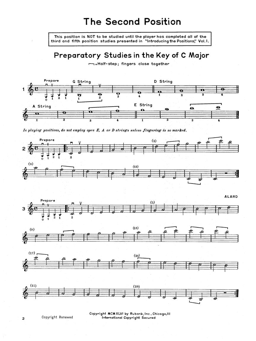 Introducing the Positions for Violin - Volume 2