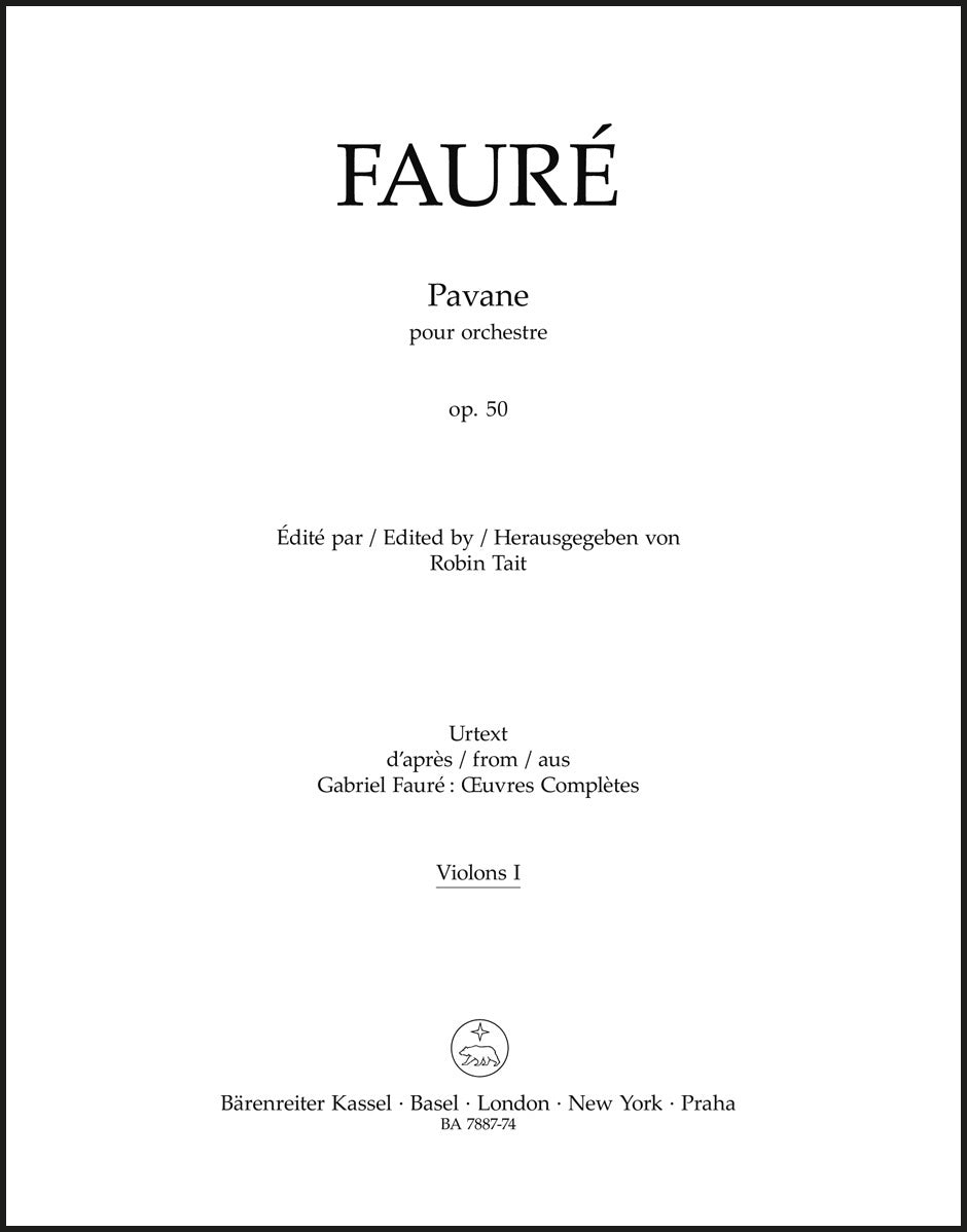 Fauré: Pavane, N 100a, Op. 50