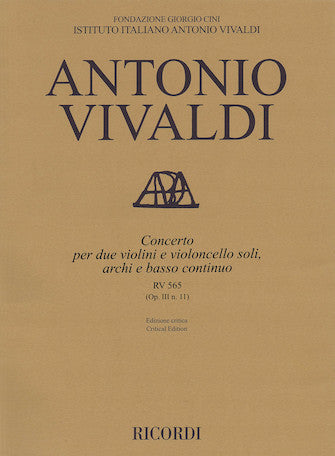 Vivaldi: L'Estro Armonico, RV 565, Op. 3, No. 11