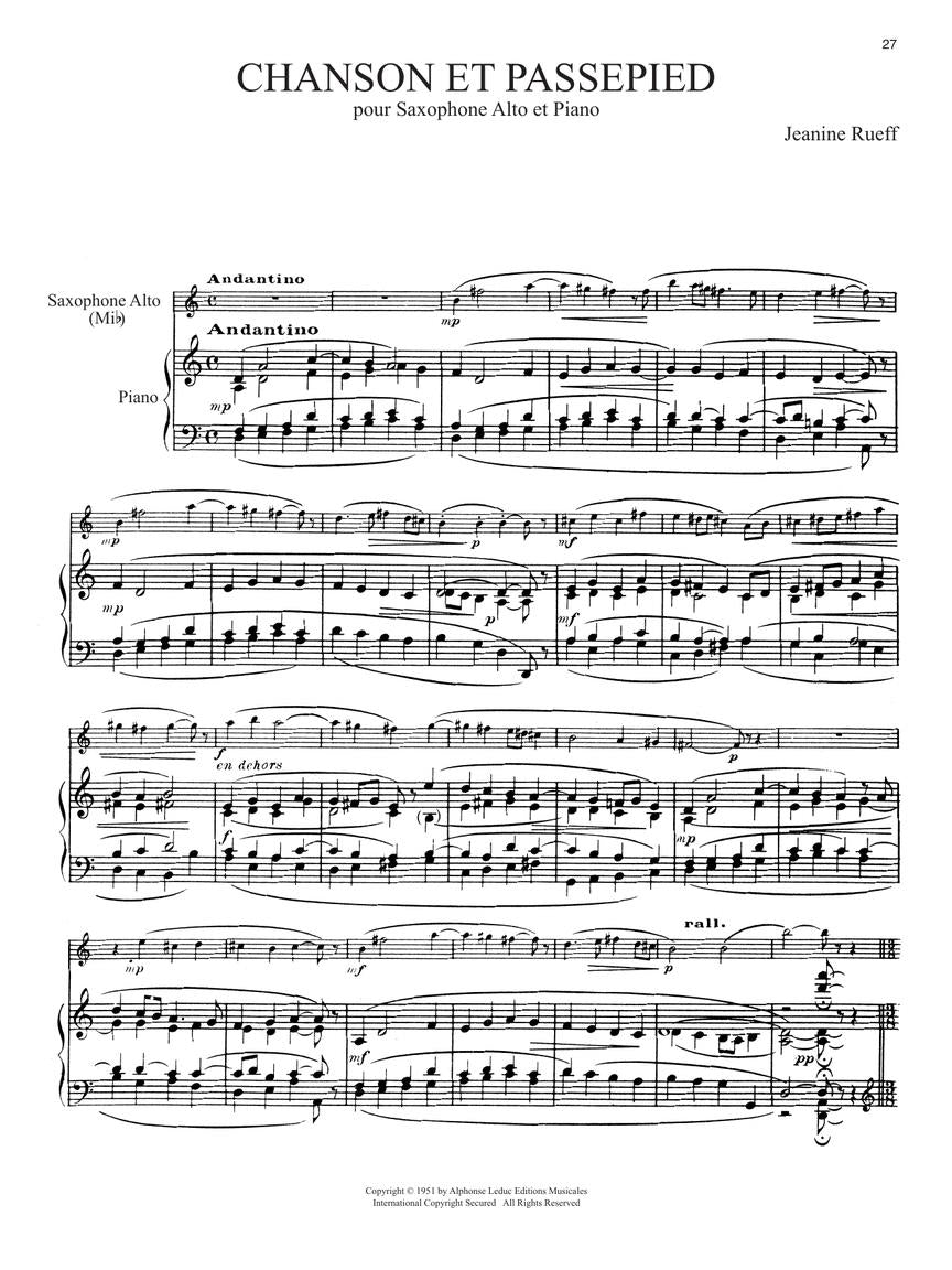 8 Pieces by French Composers for Saxophone