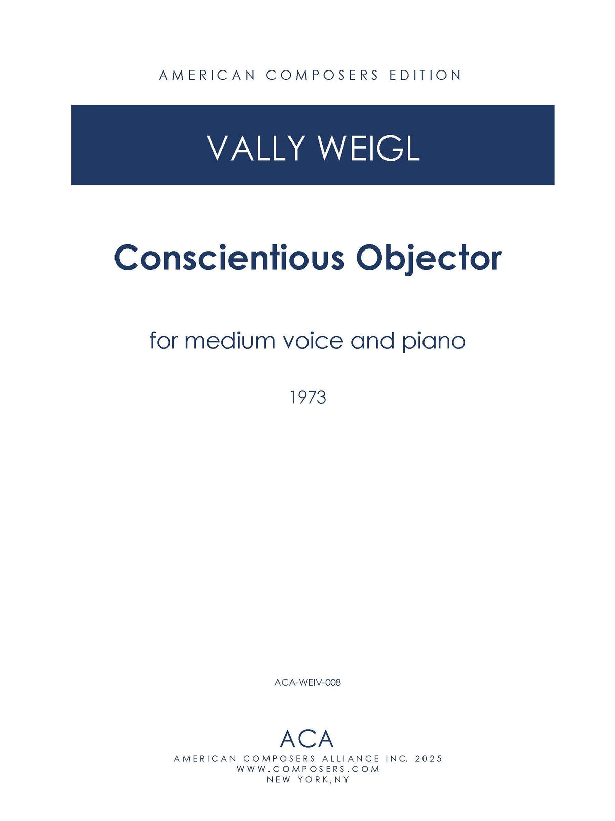 V. Weigl: Conscientious Objector