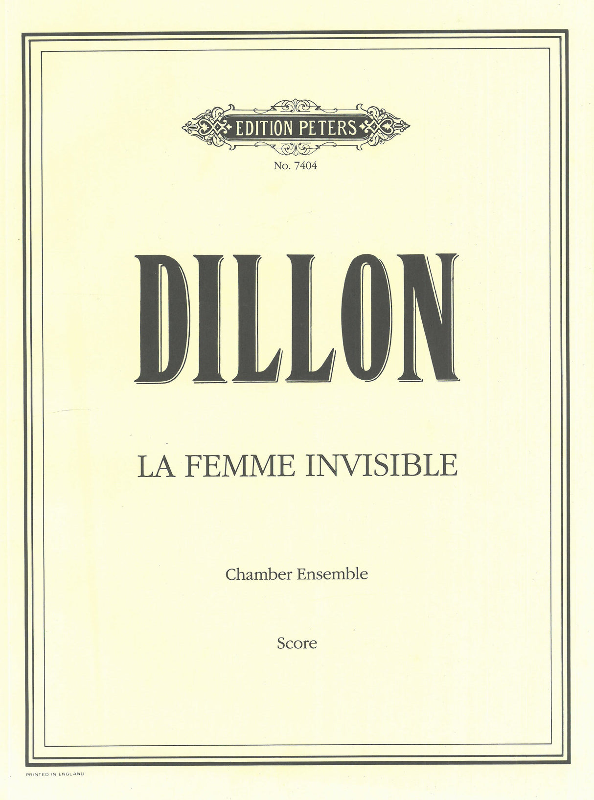 Dillon: La femme invisible