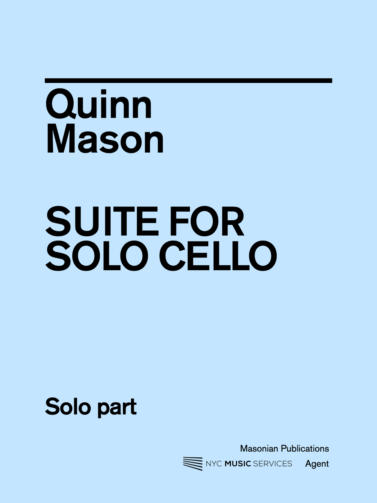 Mason: Suite for Solo Cello