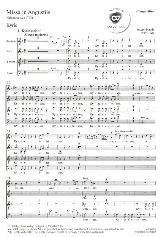 Haydn: Missa in Angustiis, Hob. XXII:11