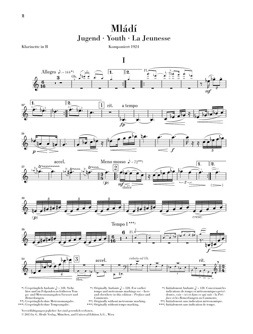 Janáček: Mládí (Youth)