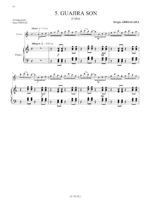 Arriagada: 5 Danses latino américaines