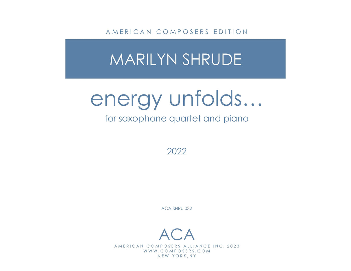 Shrude: energy unfolds...
