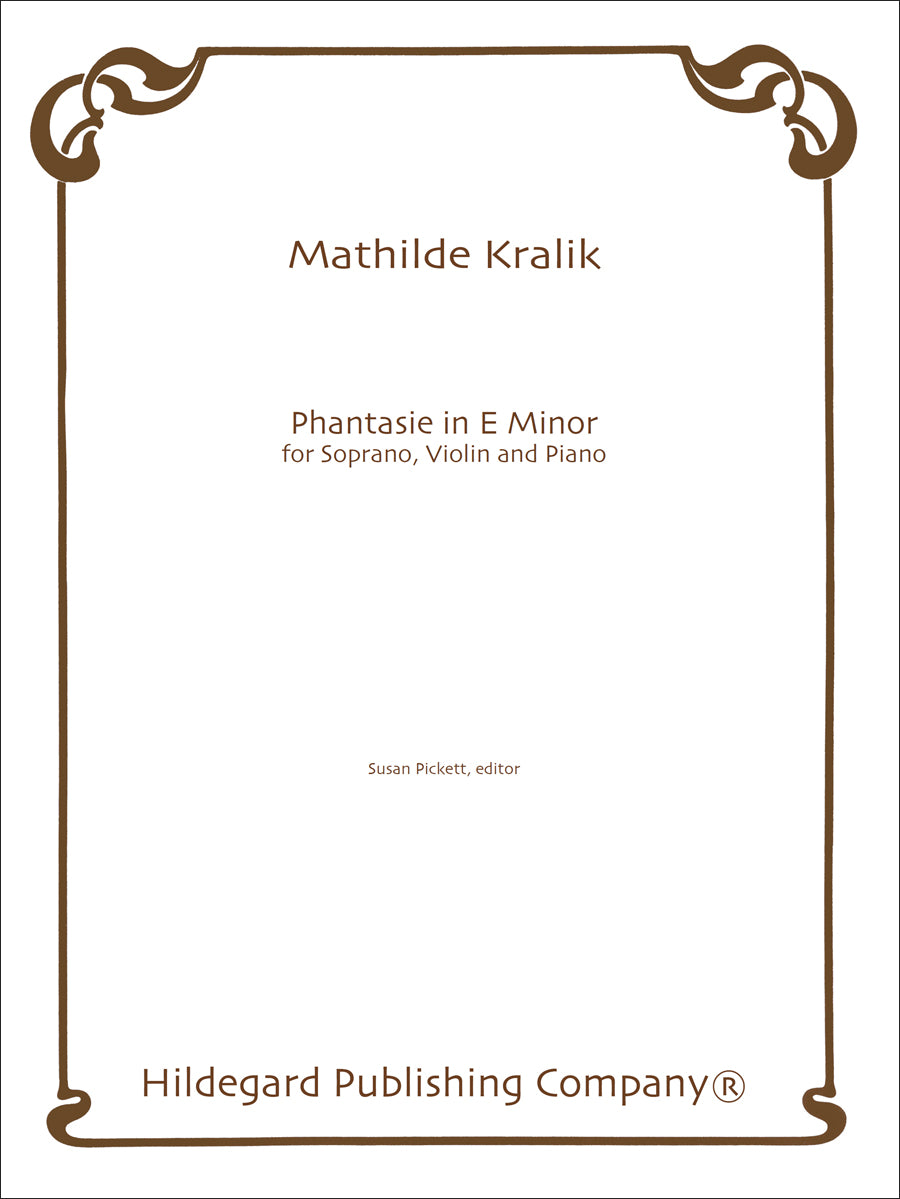 Kralik: Phantasie in E Minor