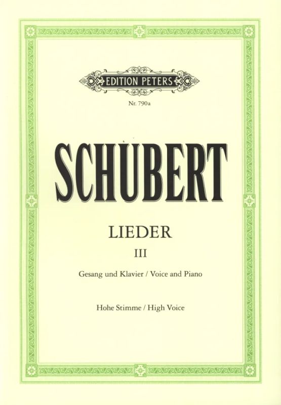 Schubert: Lieder - Volume 3