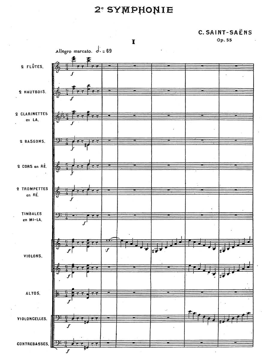 Saint-Saëns: Symphony No. 2 in A Minor, Op. 55