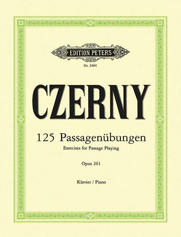 Czerny: 125 Exercises for Passage Playing, Op. 261