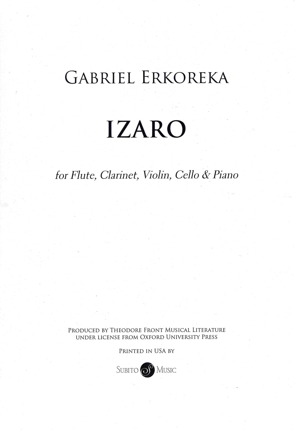 Erkoreka: Izaro