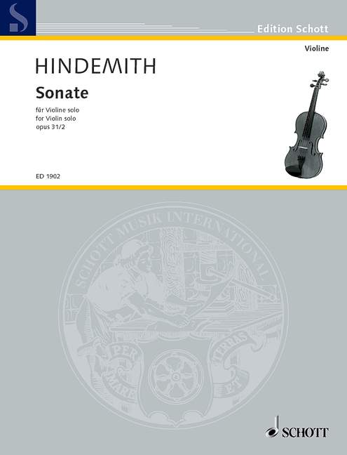 Hindemith: Sonata for Solo Violin, Op. 31, No. 2