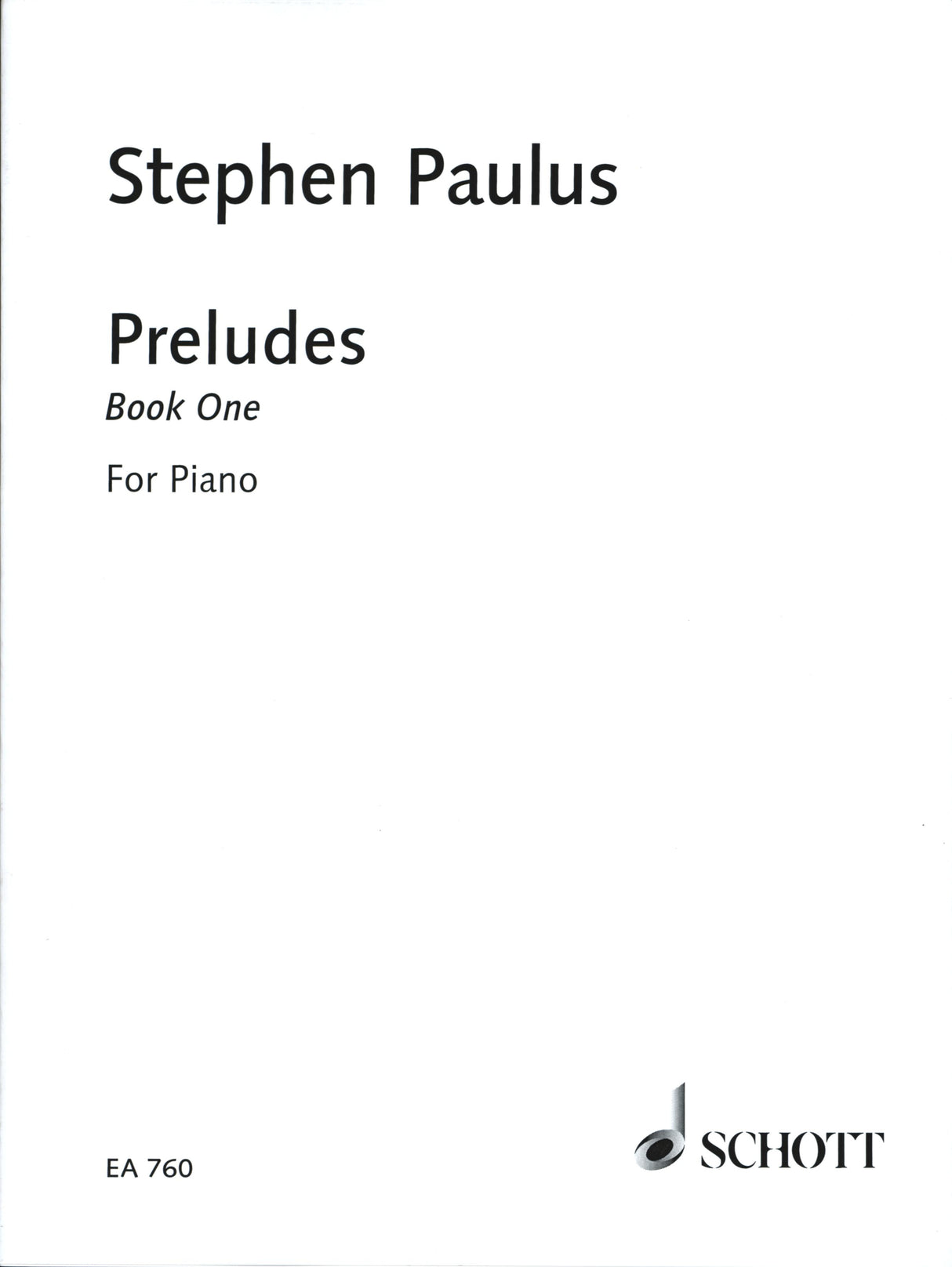 Paulus: Preludes - Book 1