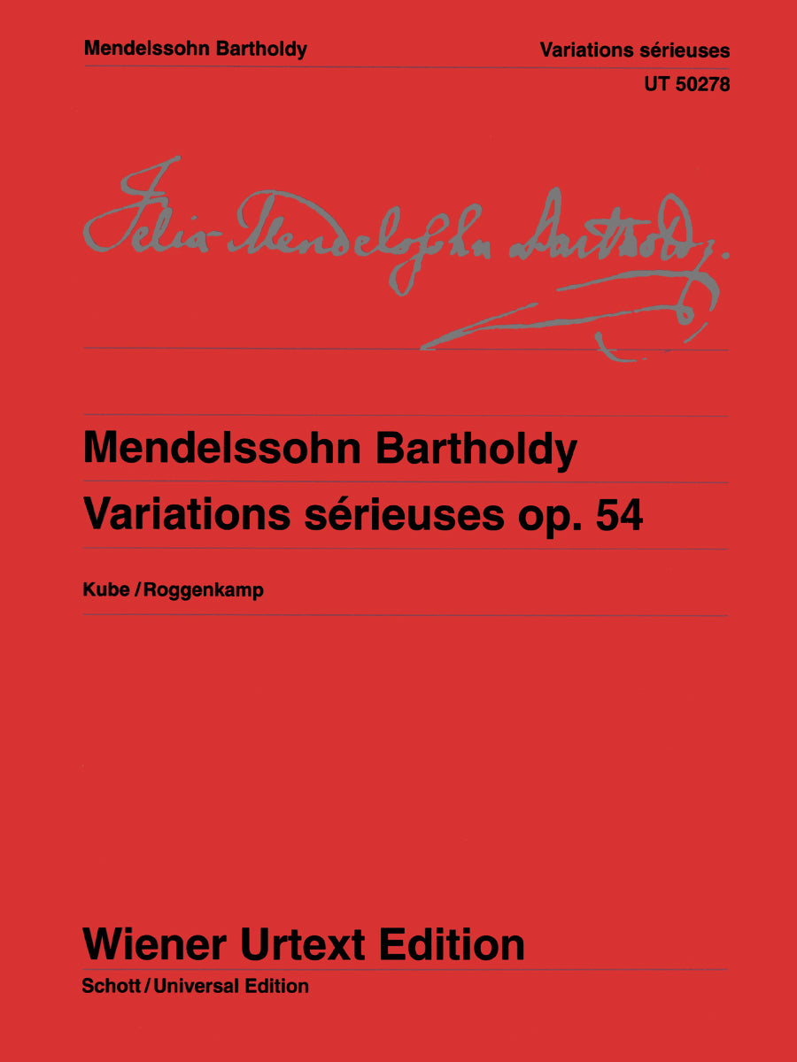 Mendelssohn: Variations sérieuses, Op. 54