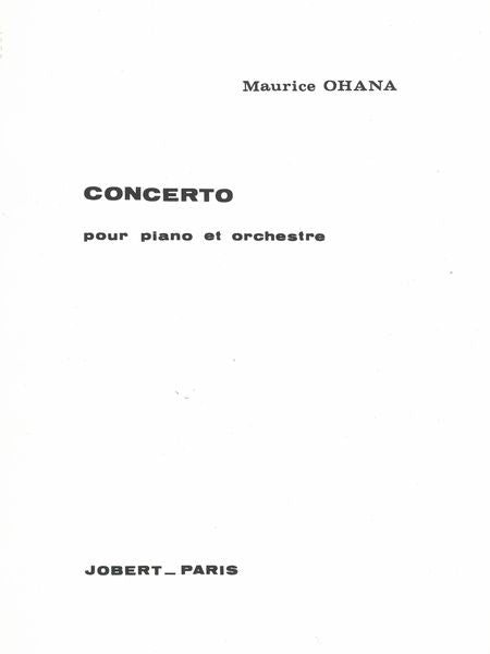 Maurice: Piano Concerto