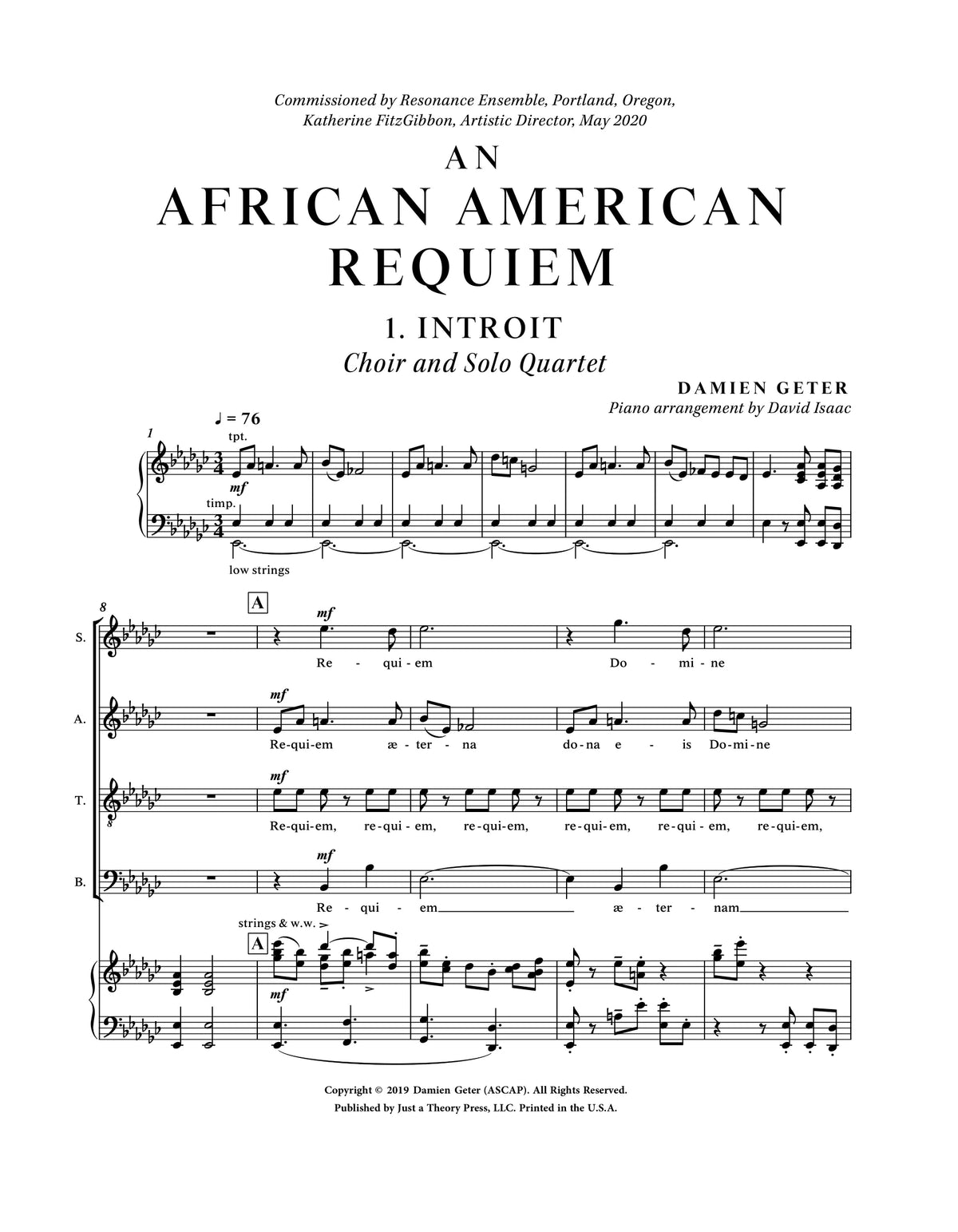 Geter: An African American Requiem