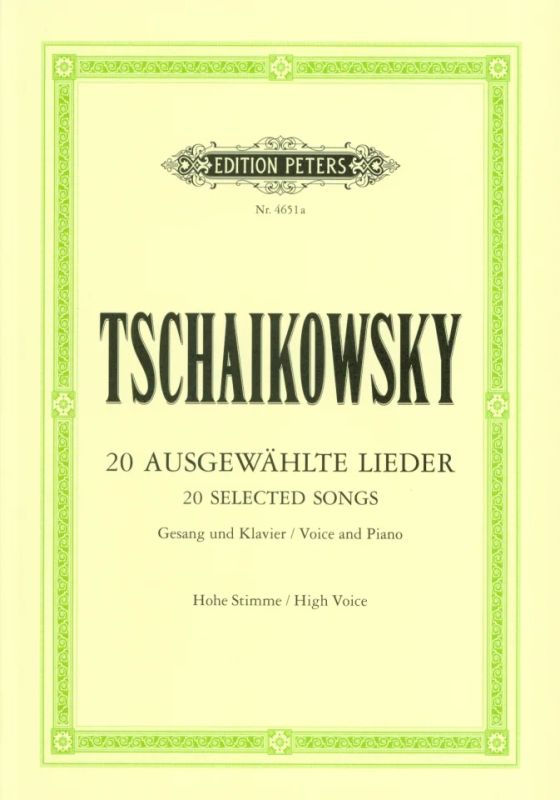 Tchaikovsky: 20 Selected Songs