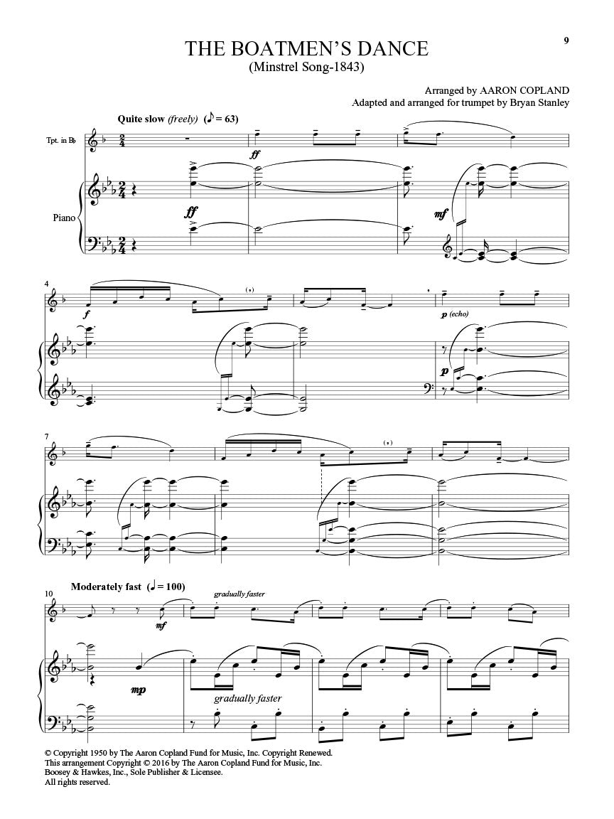 Copland: Old American Songs (arr. for trumpet & piano)