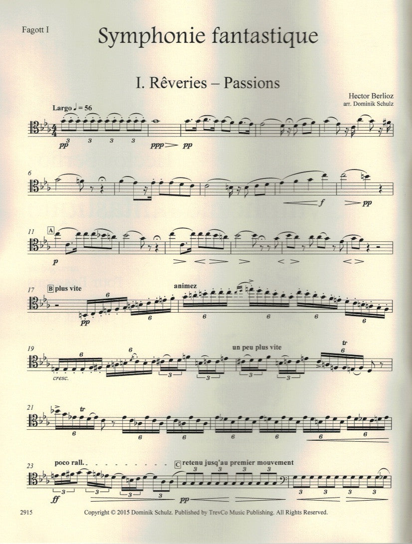 Berlioz: Symphonie fantastique (arr. for 4 bassoons)