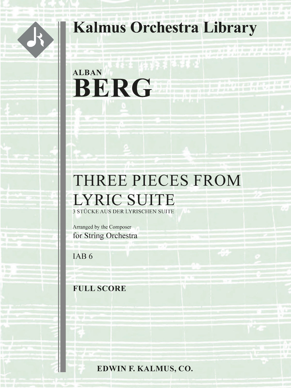 Berg: Three Pieces from the "Lyric Suite"