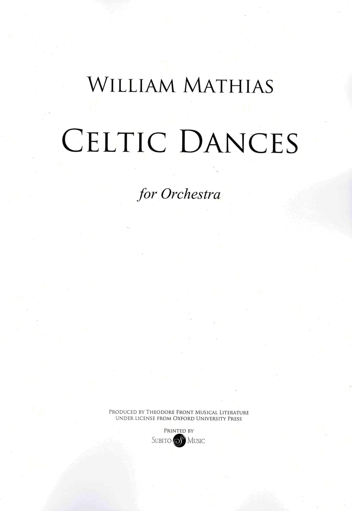 Mathias: Celtic Dances, Op. 60