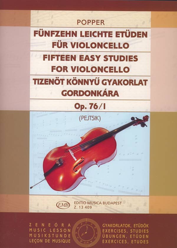 Popper: 15 Easy Cello Etudes, Op. 76a