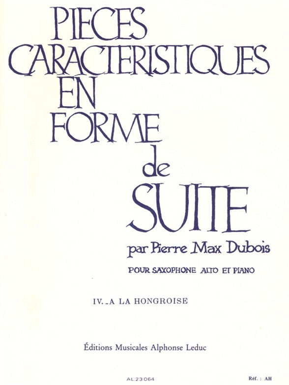 Dubois: Pieces Caracteristiques, Op. 77, No. 4 - A La Hongroise