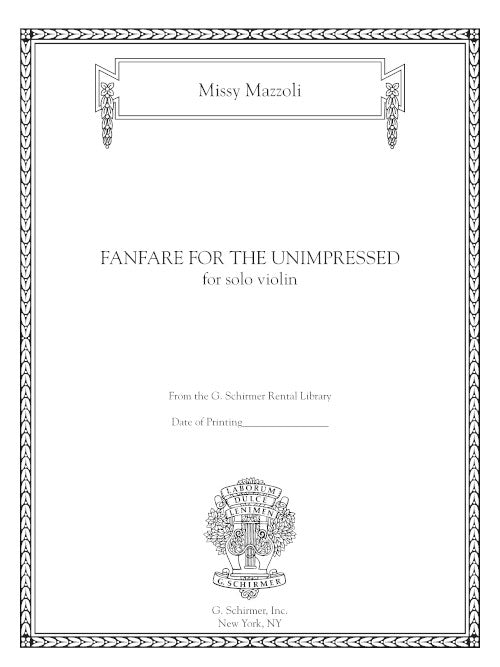 Mazzoli: Fanfare for the Unimpressed