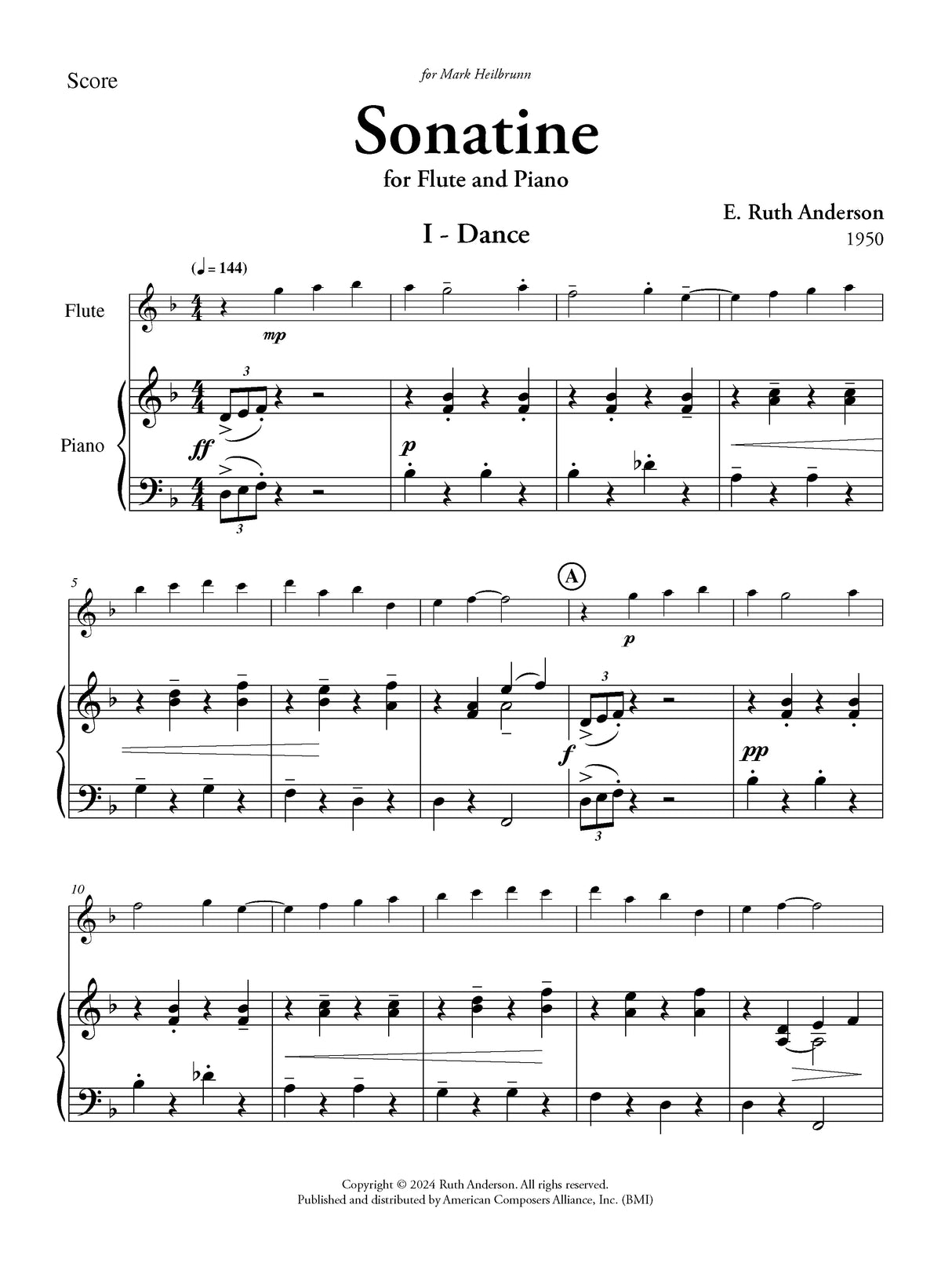 R. Anderson: Sonatine