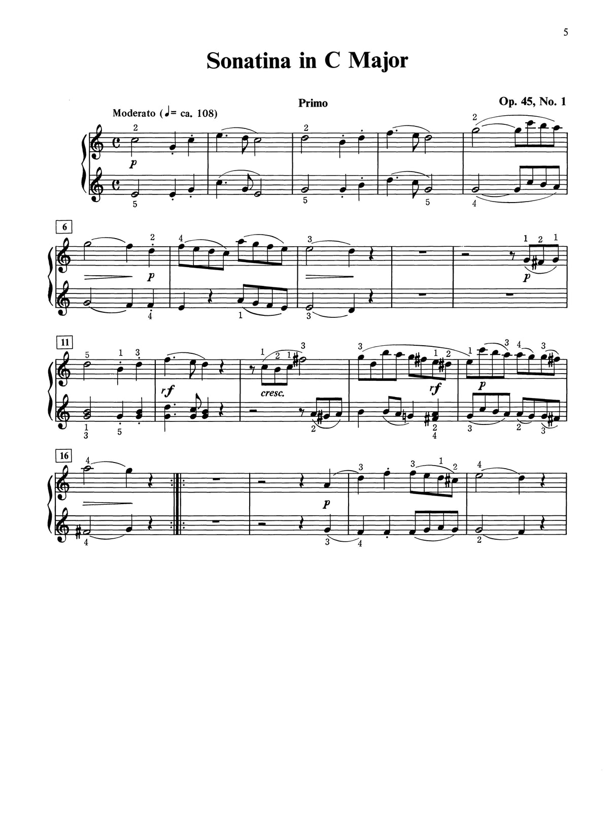 André: 6 Sonatinas, Op. 45